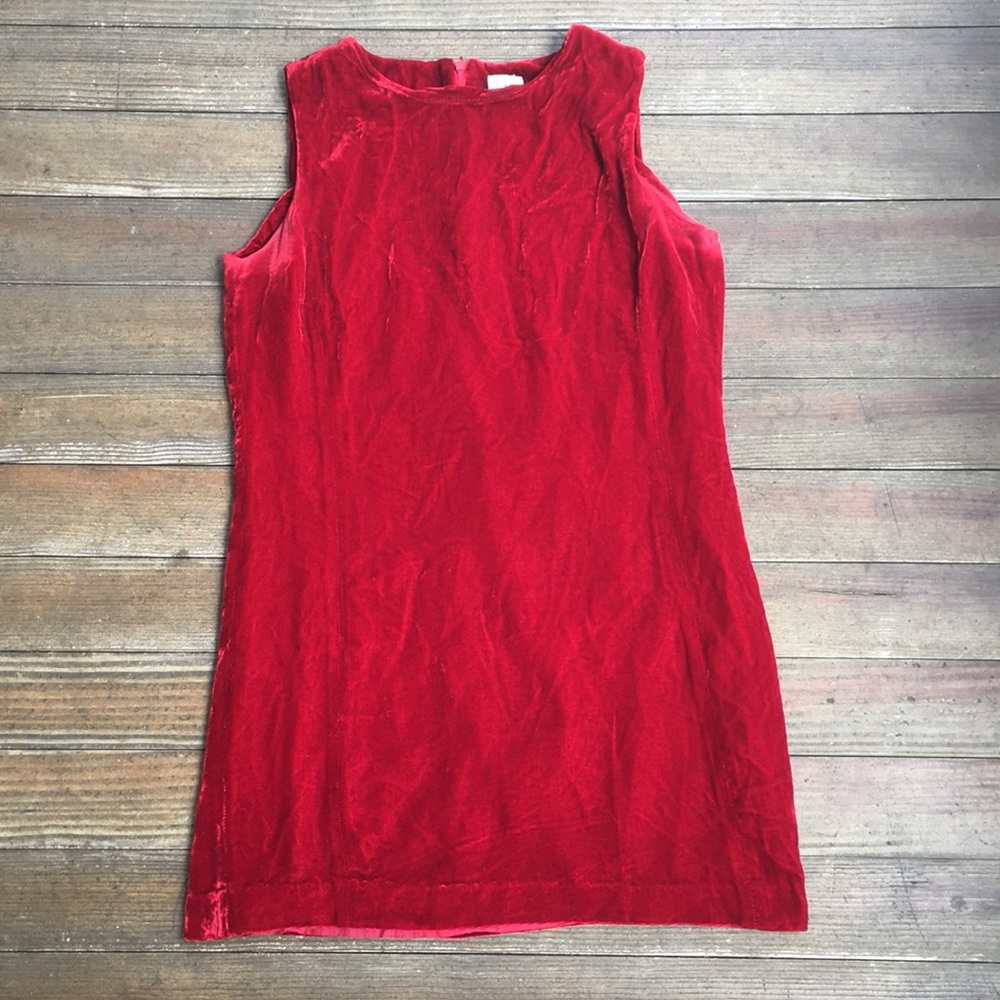 Vintage GAP- Red velvet dress size 4